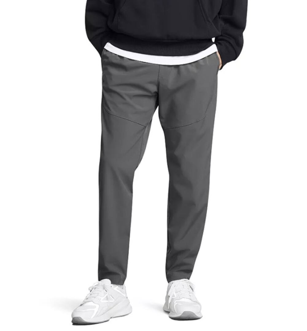 UNDER ARMOUR Men's Vibe Jogger Pants Medium Castlerock Gray Woven NWT